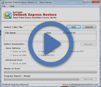 See process of Outlook Express Recovery