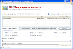 Outlook Express Restore